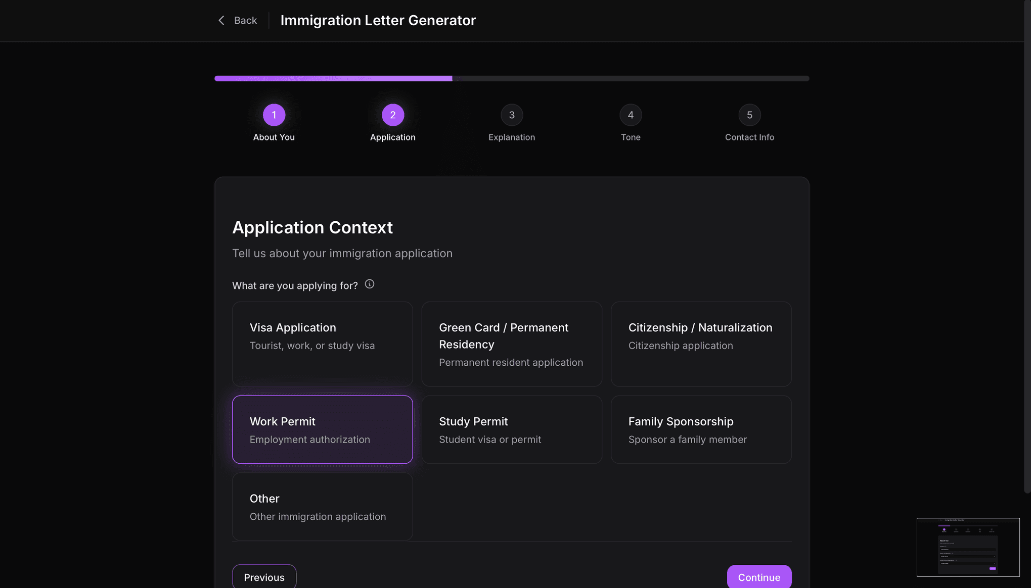 Immigration Letter Generator screenshot 3