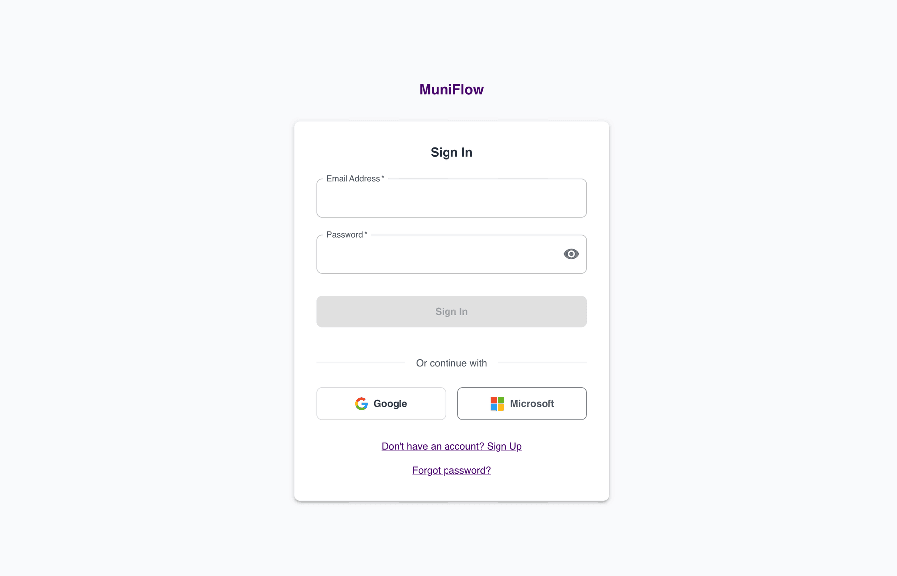 MuniFlow Platform screenshot 1