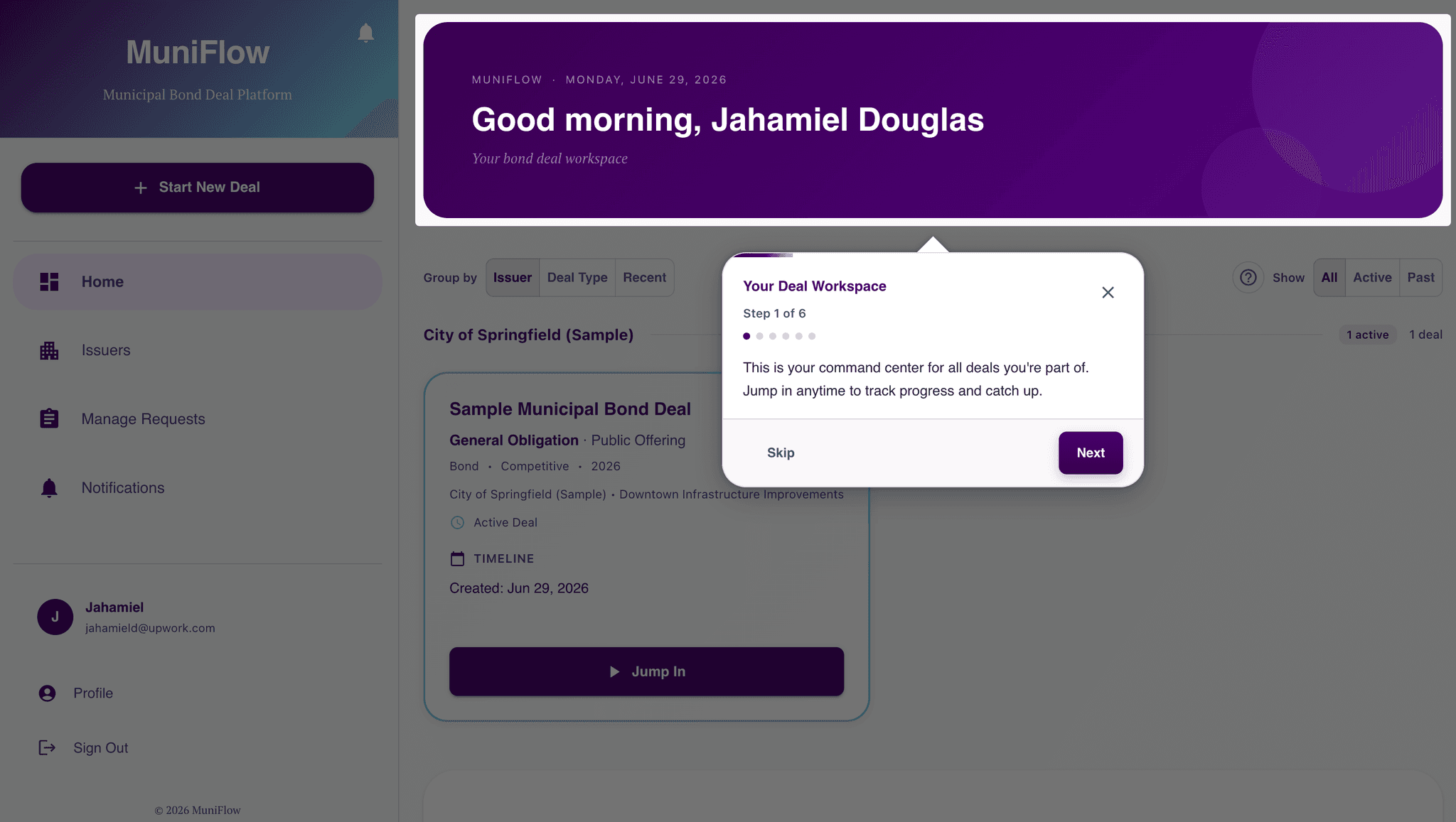 MuniFlow Platform screenshot 2